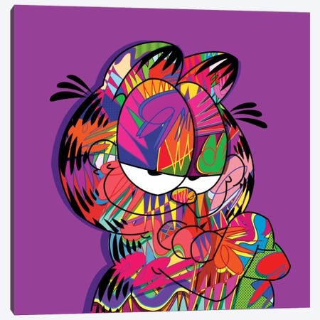 Garfield Canvas Print #TDR29} by TECHNODROME1 Canvas Artwork
