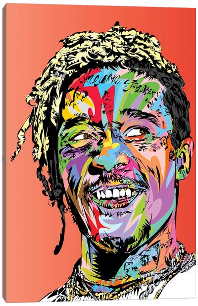 Uzi Canvas Art Print - Colorful Abstracts