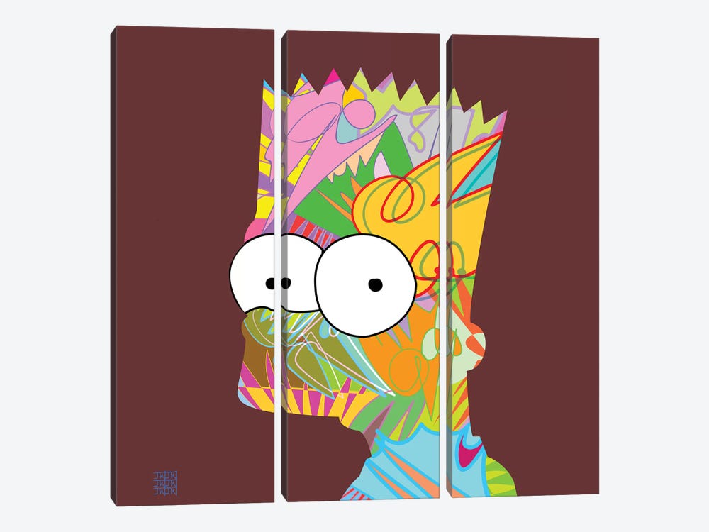 Bart 2019 by TECHNODROME1 3-piece Art Print