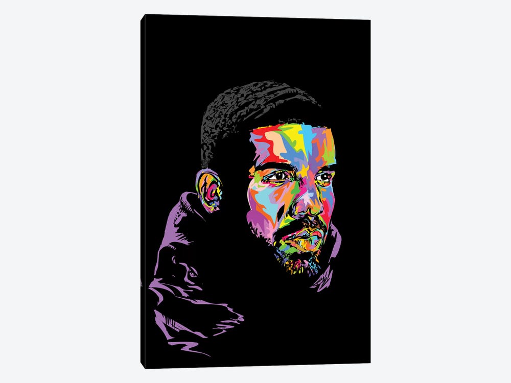 Drake Black 2019 by TECHNODROME1 1-piece Canvas Art