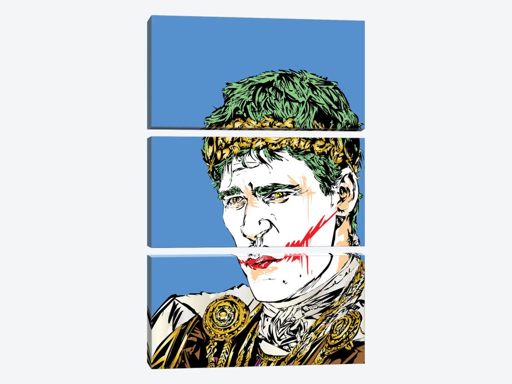 Thumbs Down Joker by TECHNODROME1 3-piece Canvas Artwork