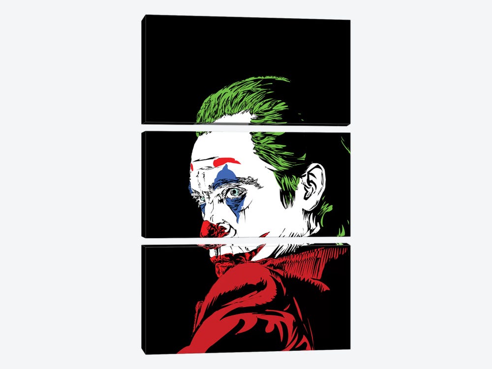 The Real Joker by TECHNODROME1 3-piece Canvas Print
