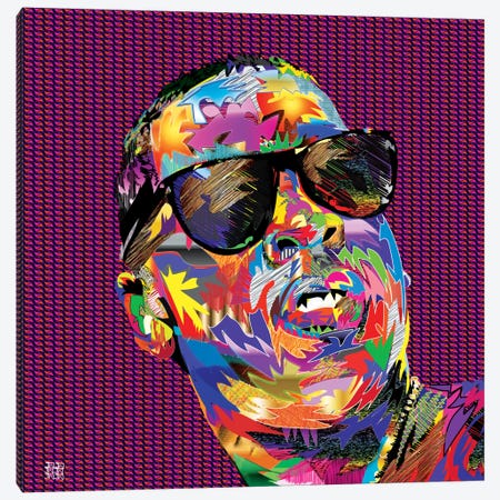 Jay-Z Canvas Print #TDR32} by TECHNODROME1 Canvas Art Print