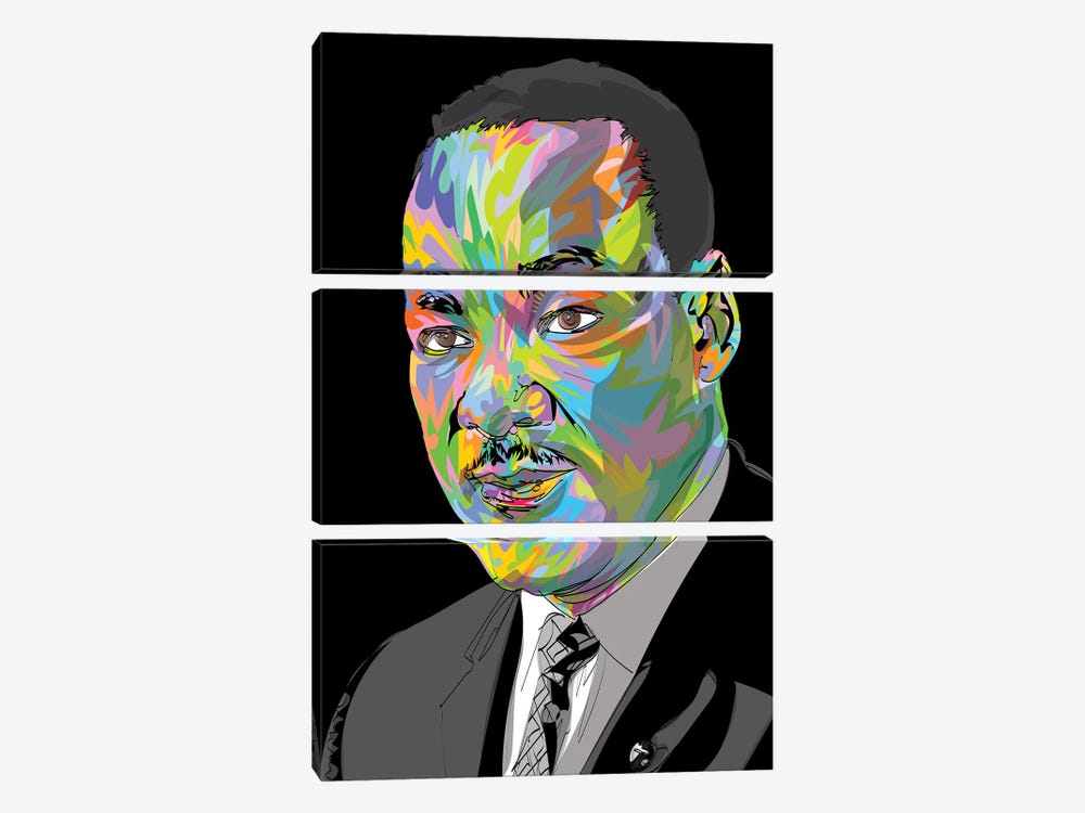 MLK 2020 by TECHNODROME1 3-piece Canvas Wall Art