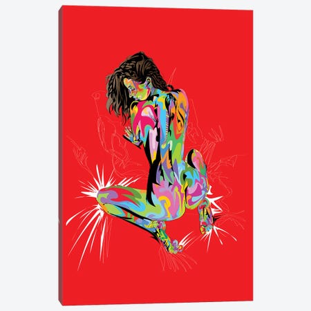 Booty On The Sheets Canvas Print #TDR349} by TECHNODROME1 Canvas Art Print