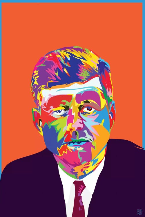 John F. by TECHNODROME1 wall art
