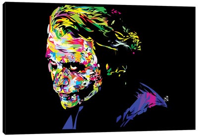 Joker II Canvas Art Print - Heath Ledger