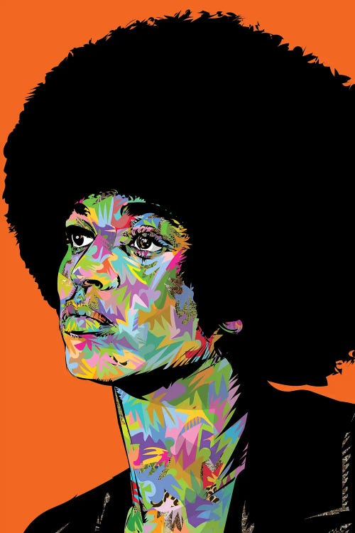 Angela Davis Drome by TECHNODROME1 wall art