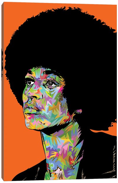 Angela Davis Drome Canvas Art Print - Angela Davis