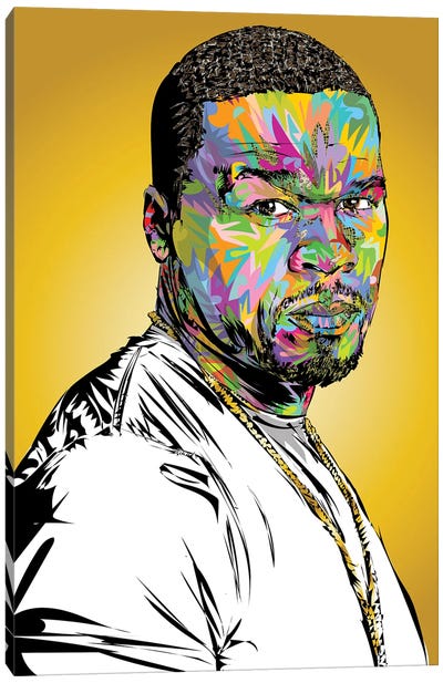 50 Canvas Art Print - 50 Cent