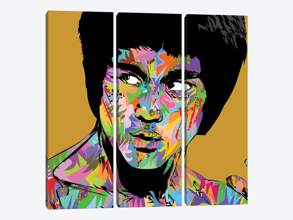 Bruce Lee 2020 by TECHNODROME1 3-piece Canvas Wall Art