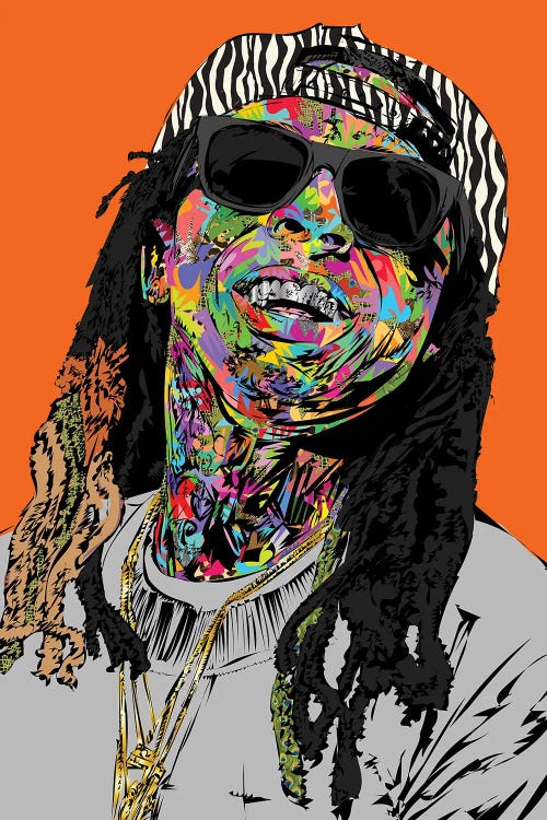 Lil Wayne 2020 by TECHNODROME1 wall art