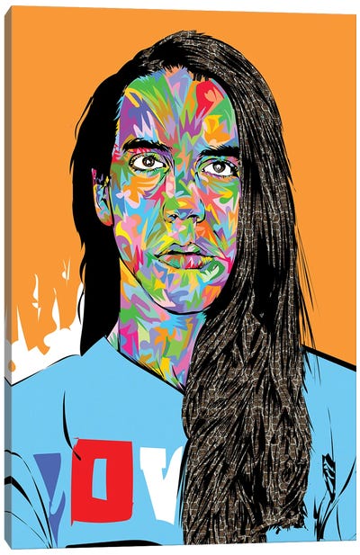 Anthony Kiedis Canvas Art Print - Red Hot Chili Peppers