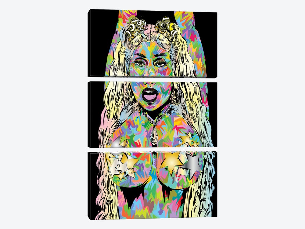 Minaj by TECHNODROME1 3-piece Canvas Artwork