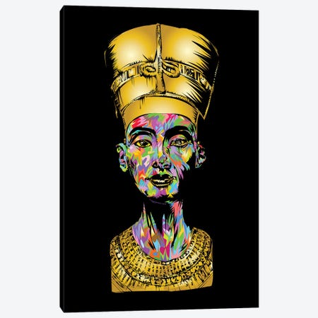 Nefertiti Canvas Print #TDR417} by TECHNODROME1 Canvas Wall Art