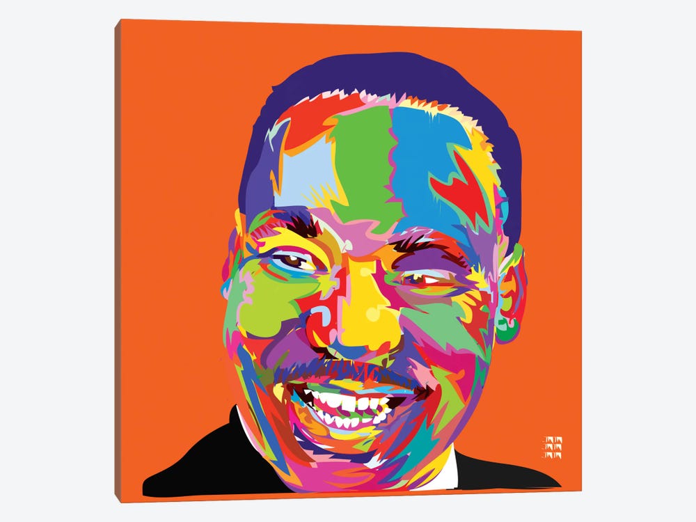 Martin Luther King Jr. by TECHNODROME1 1-piece Canvas Wall Art