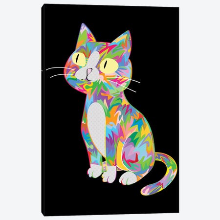 Cat Canvas Print #TDR447} by TECHNODROME1 Canvas Art Print