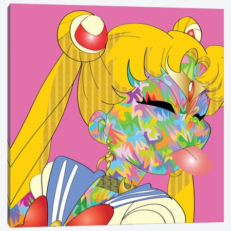 Sailor Moon Canvas Print #TDR452} by TECHNODROME1 Art Print