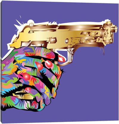 Golden Gun Canvas Art Print - James Bond