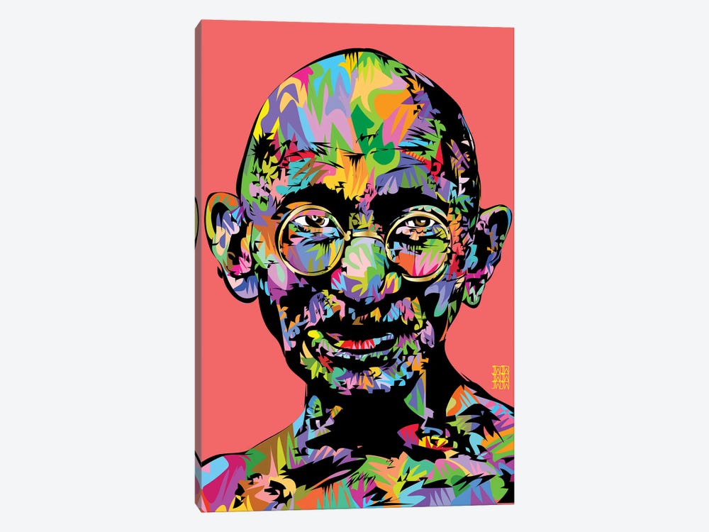 Ghandi 2021 by TECHNODROME1 1-piece Canvas Art Print