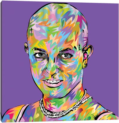 Britney Bald Canvas Art Print