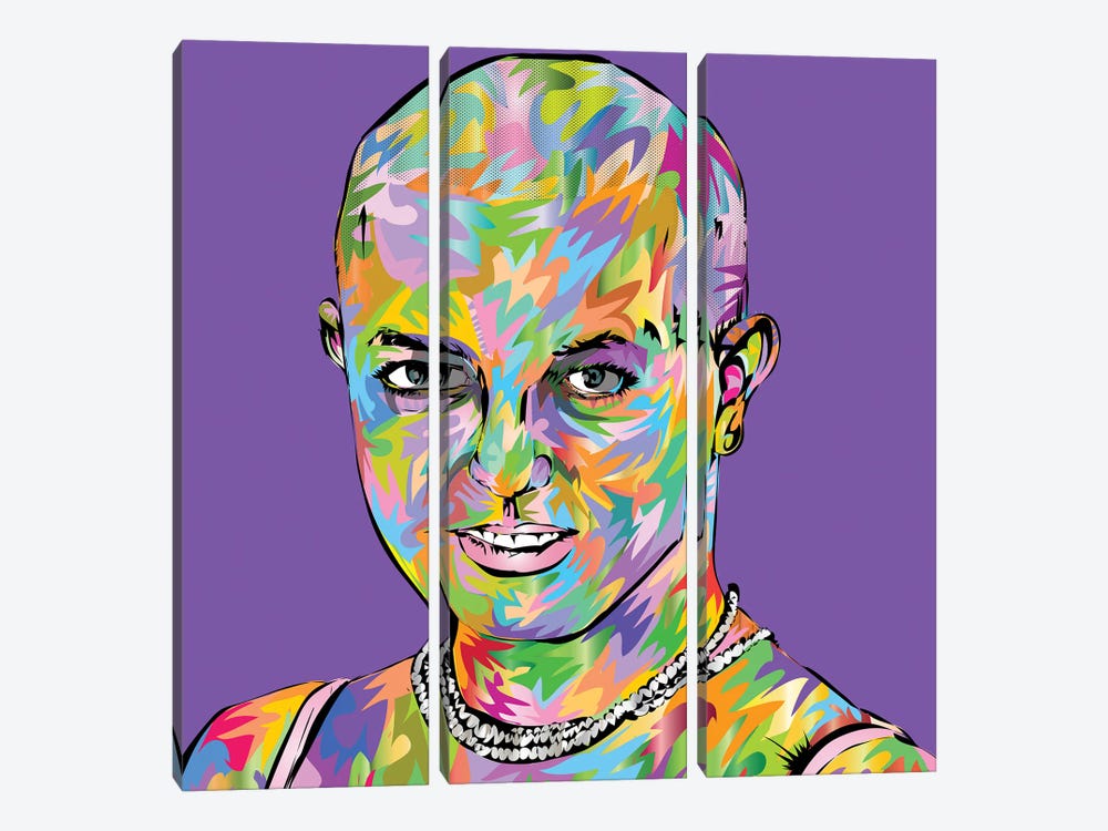 Britney Bald by TECHNODROME1 3-piece Canvas Artwork