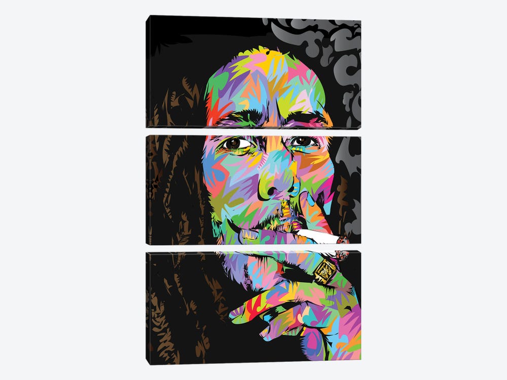 Bob Marley by TECHNODROME1 3-piece Canvas Wall Art
