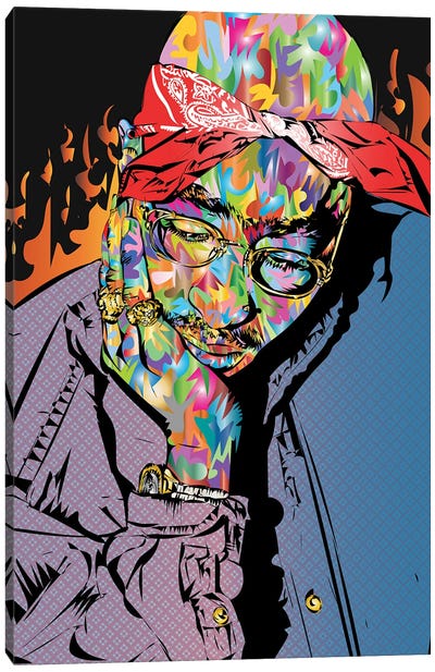Pac 2021 Canvas Art Print - Rap & Hip-Hop Art