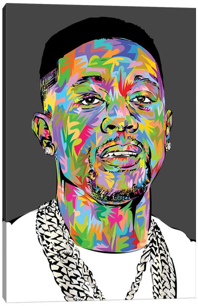 Lil Boosie Canvas Art Print - Rap & Hip-Hop Art