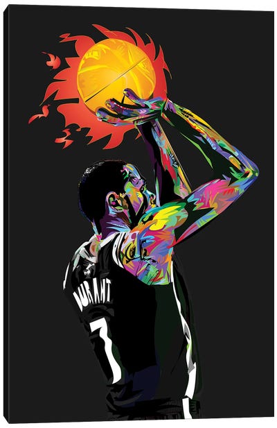 Durant Canvas Art Print - Basketball Art