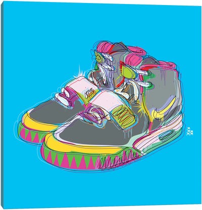 Nike Air Yeezy 2's Canvas Art Print - Shoe Art