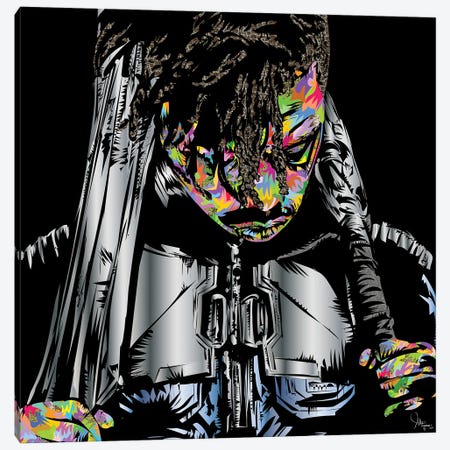 Killmonger Canvas Print #TDR509} by TECHNODROME1 Canvas Print