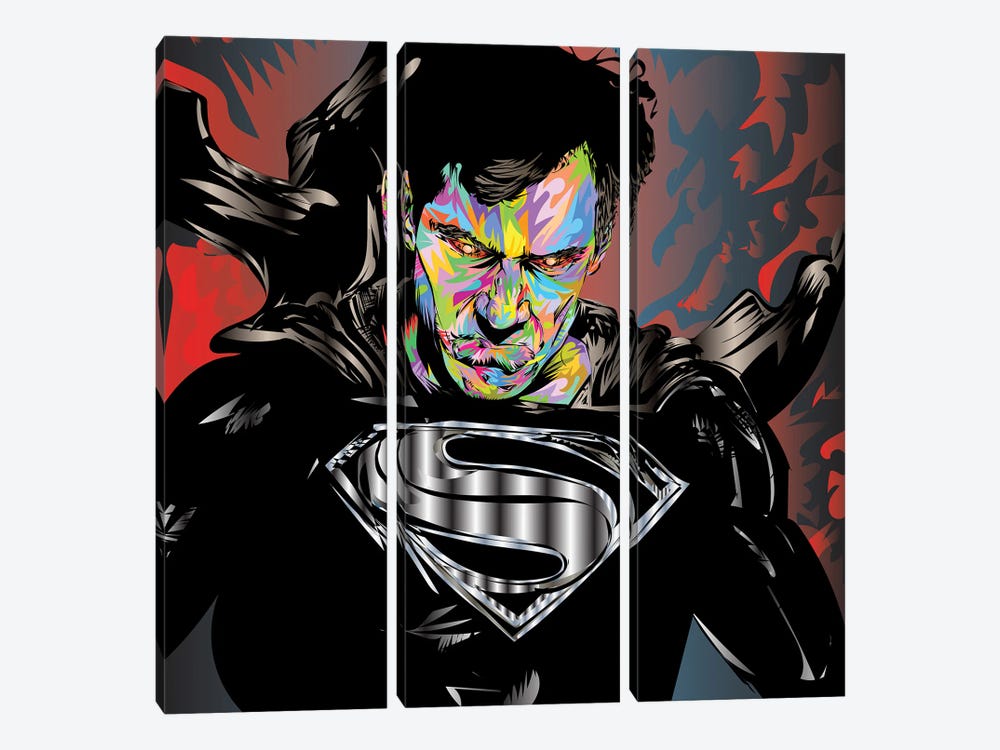 Superman Snyder Cut by TECHNODROME1 3-piece Canvas Art