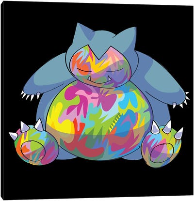 Snorlax Canvas Art Print - Pokémon
