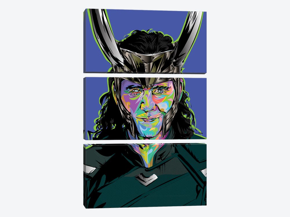 Loki 2023 by TECHNODROME1 3-piece Canvas Print