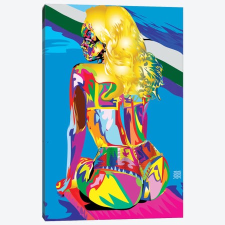 Rihanna's Azz Canvas Print #TDR54} by TECHNODROME1 Canvas Art