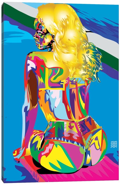 Rihanna's Azz Canvas Art Print - Pop Music Art