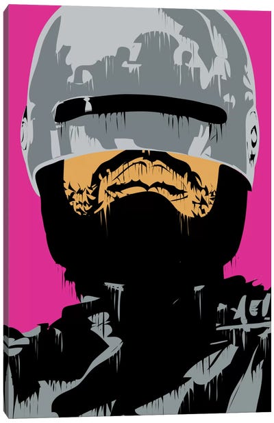 RoboCop I Canvas Art Print - Crime & Gangster Movie Art