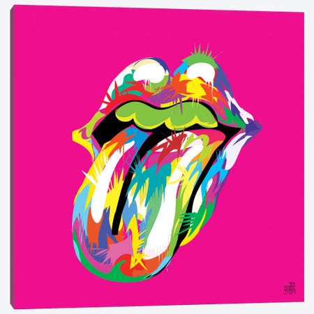 Rolling Mouth Swag Canvas Print #TDR57} by TECHNODROME1 Canvas Art