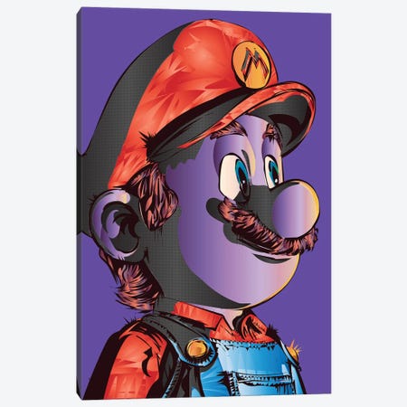 Mario Mario 2023 Canvas Print #TDR592} by TECHNODROME1 Canvas Artwork