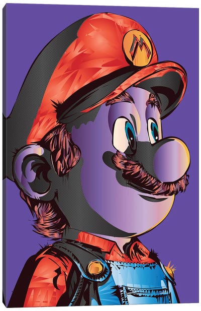 Mario Mario 2023 Canvas Art Print - TECHNODROME1