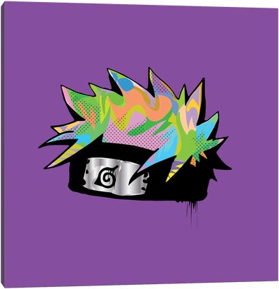 Naruto Hair Canvas Art Print - TECHNODROME1