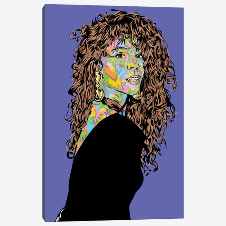 Mariah 2023 Canvas Print #TDR640} by TECHNODROME1 Canvas Art