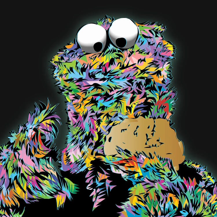 Cookie Monster 2024 by TECHNODROME1 wall art