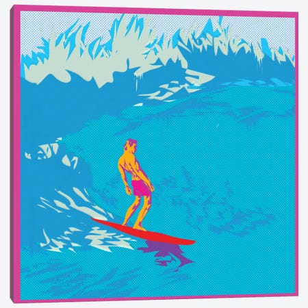 Surfing Canvas Print #TDR66} by TECHNODROME1 Canvas Print