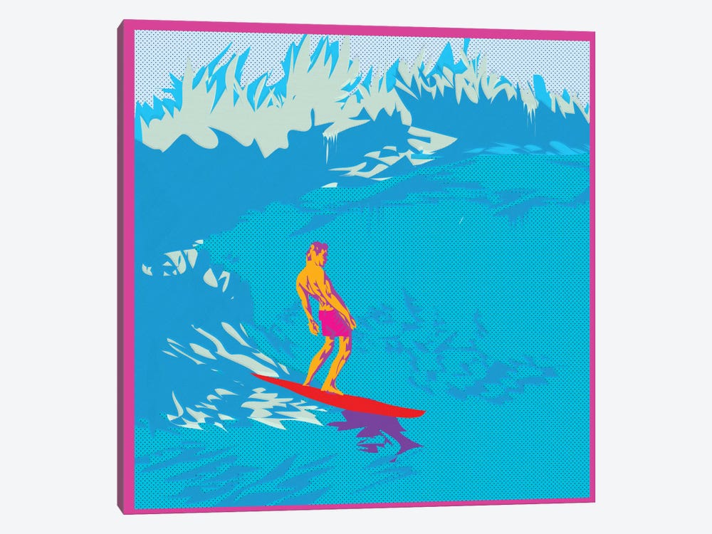 Surfing by TECHNODROME1 1-piece Canvas Art