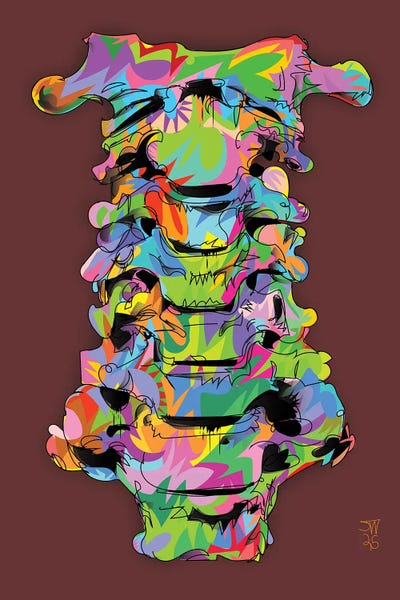 TECHNODROME1 - Acrylic Wall Art: Spinal Section by TECHNODROME1