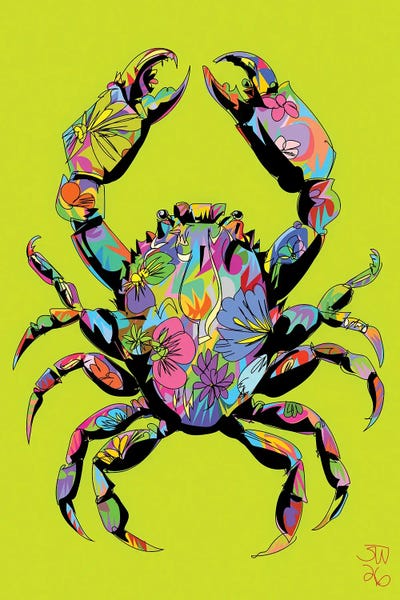 TECHNODROME1 - Acrylic Wall Art: Flower Crab 2026 by TECHNODROME1
