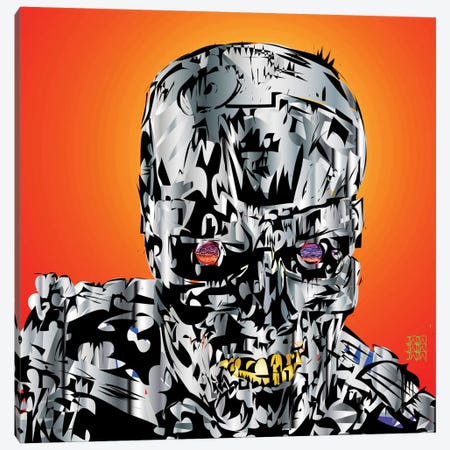 The Terminator Canvas Print #TDR69} by TECHNODROME1 Canvas Art