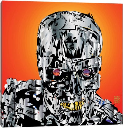 The Terminator Canvas Art Print - Come Play With Us
